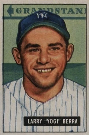 1951 Bowman #2 Yogi Berra Baseball Card 1951 Bowman #2 Yogi Berra Baseball Card