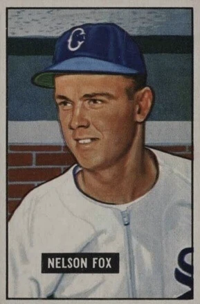 1951 Bowman #232 Nellie Fox Rookie Card 1951 Bowman #232 Nellie Fox Rookie Card