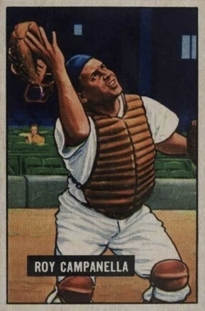 1951 Bowman #31 Roy Campanella Baseball Card 1951 Bowman #31 Roy Campanella Baseball Card