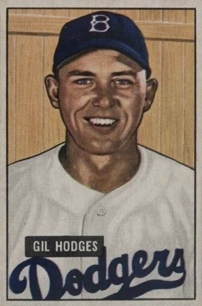 1951 Bowman #7 Gil Hodges Baseball Card 1951 Bowman #7 Gil Hodges Baseball Card