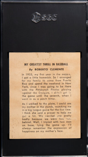 1958 Kahn's Roberto Clemente