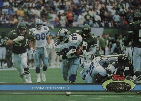 1991 Topps Stadium Club #2 Emmitt Smith Football Card 1991 Topps Stadium Club #2 Emmitt Smith Football Card