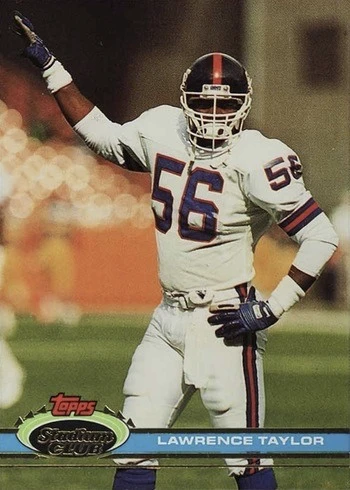 1991 Topps Stadium Club #281 Lawrence Taylor Football Card 1991 Topps Stadium Club #281 Lawrence Taylor Football Card