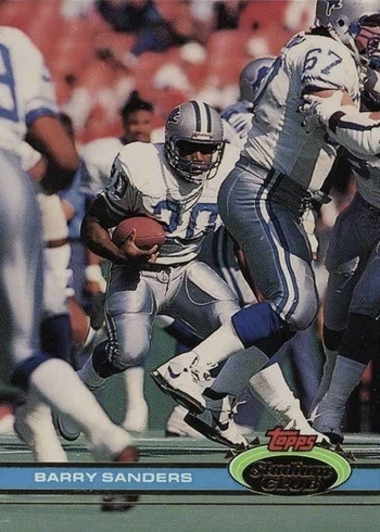 1991 Topps Stadium Club #361 Barry Sanders Football Card 1991 Topps Stadium Club #361 Barry Sanders Football Card