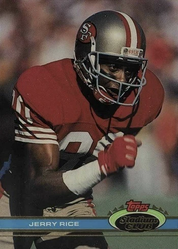 1991 Topps Stadium Club #71 Jerry Rice Football Card 1991 Topps Stadium Club #71 Jerry Rice Football Card