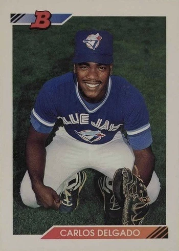 1992 Bowman #127 Carlos Delgado Rookie Card 1992 Bowman #127 Carlos Delgado Rookie Card