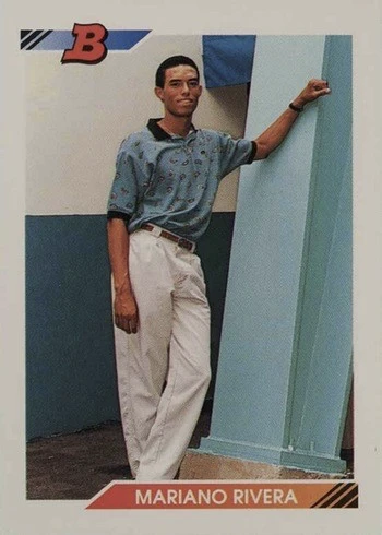 1992 Bowman #302 Mariano Rivera Rookie Card 1992 Bowman #302 Mariano Rivera Rookie Card