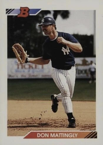1992 Bowman #340 Don Mattingly Baseball Card 1992 Bowman #340 Don Mattingly Baseball Card
