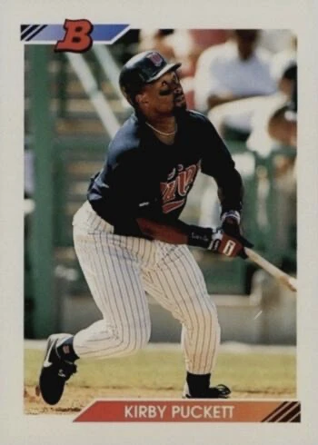 1992 Bowman #80 Kirby Puckett Baseball Card 1992 Bowman #80 Kirby Puckett Baseball Card
