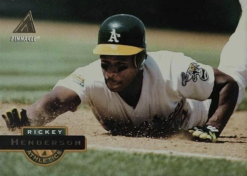 1994 Pinnacle #450 Rickey Henderson Baseball Card 1994 Pinnacle #450 Rickey Henderson Baseball Card