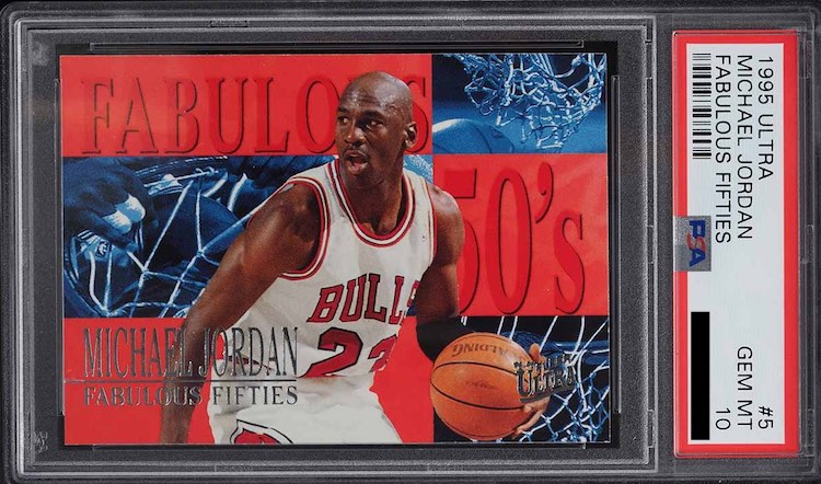 1995 Ultra Fabulous Fifties Michael Jordan #5 PSA 10