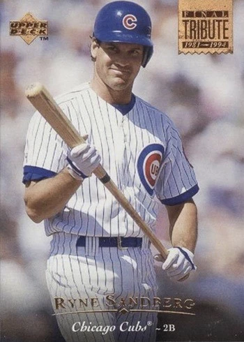 1995 Upper Deck #447 Ryne Sandberg Baseball Card 1995 Upper Deck #447 Ryne Sandberg Baseball Card