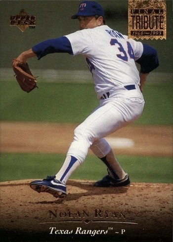 1995 Upper Deck #448 Nolan Ryan Baseball Card 1995 Upper Deck #448 Nolan Ryan Baseball Card