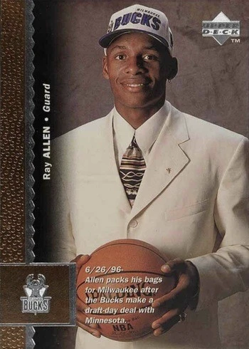 1996 Upper Deck #69 Ray Allen Rookie Card 1996 Upper Deck #69 Ray Allen Rookie Card