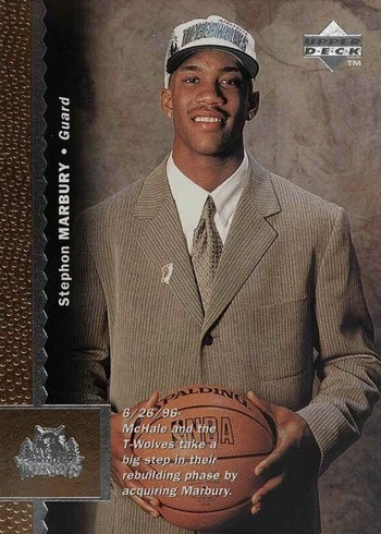 1996 Upper Deck #74 Stephon Marbury Rookie Card 1996 Upper Deck #74 Stephon Marbury Rookie Card