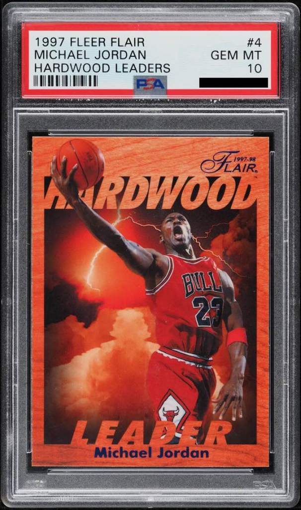 1997 Flair Hardwood Leaders Michael Jordan #4 PSA 10