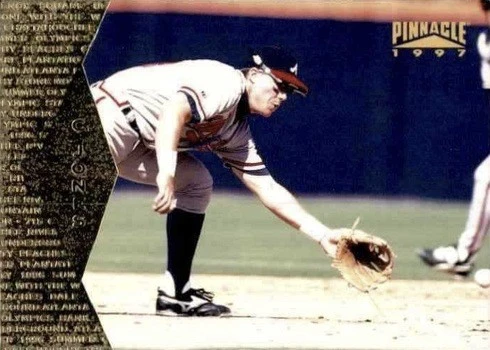 1997 Pinnacle #96 Chipper Jones Baseball Card 1997 Pinnacle #96 Chipper Jones Baseball Card