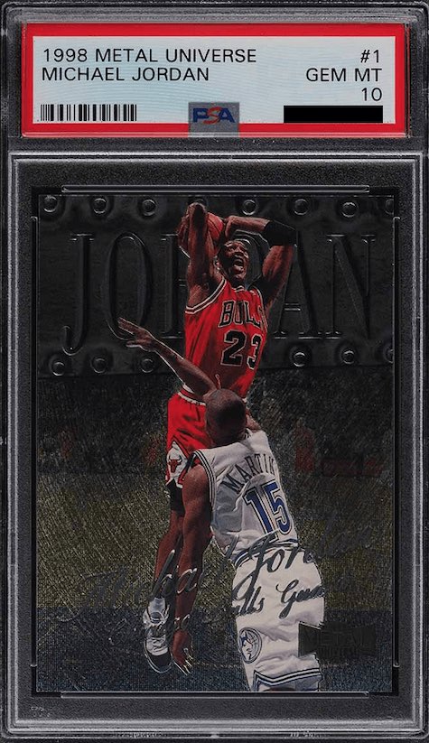 1998 Metal Universe Michael Jordan #1 PSA 10