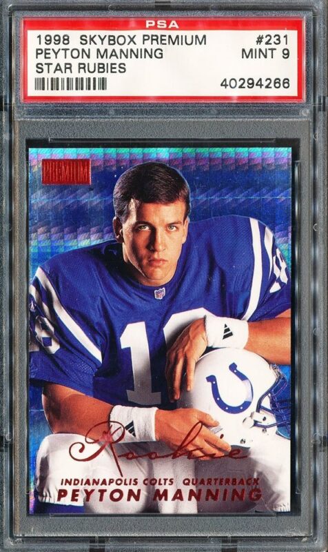 1998 Peyton Manning Star Rubies Rookie