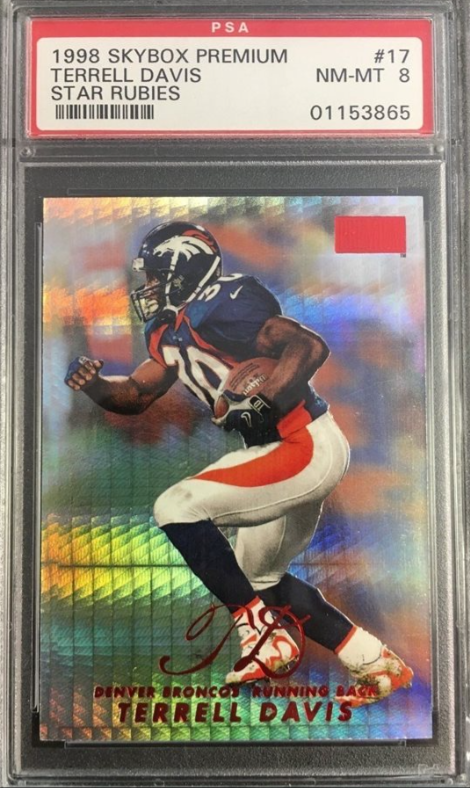 1998 Terrell Davis Star Rubies Card