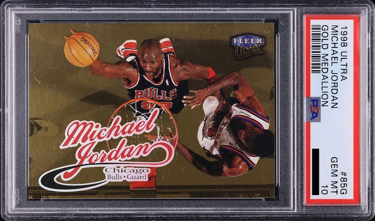 1998 Ultra Gold Medallion Michael Jordan #85G PSA 10