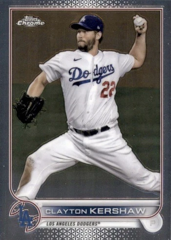 2022 Topps Chrome #183 Clayton Kershaw Baseball Card