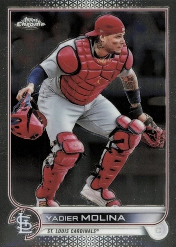 2022 Topps Chrome #93 Yadier Molina Baseball Card