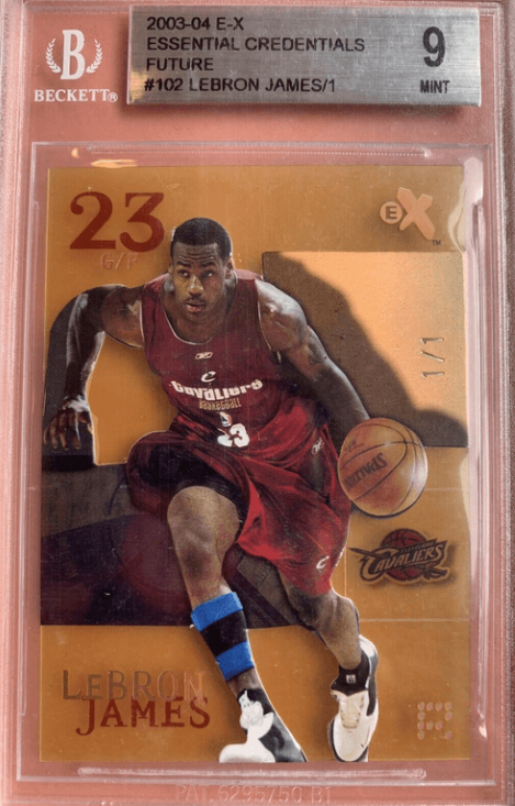 Lebron James Rookie Essential Credentials one of one