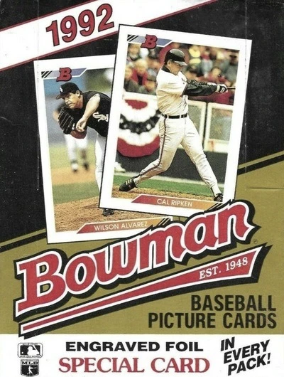 Unopened Box of 1992 Bowman Baseball Cards Unopened Box of 1992 Bowman Baseball Cards