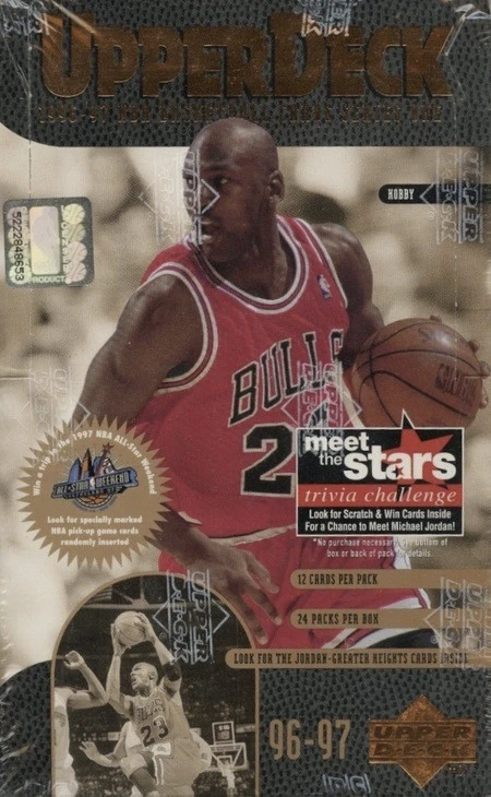 Unopened Box of 1996 Upper Deck Basketball Cards Unopened Box of 1996 Upper Deck Basketball Cards