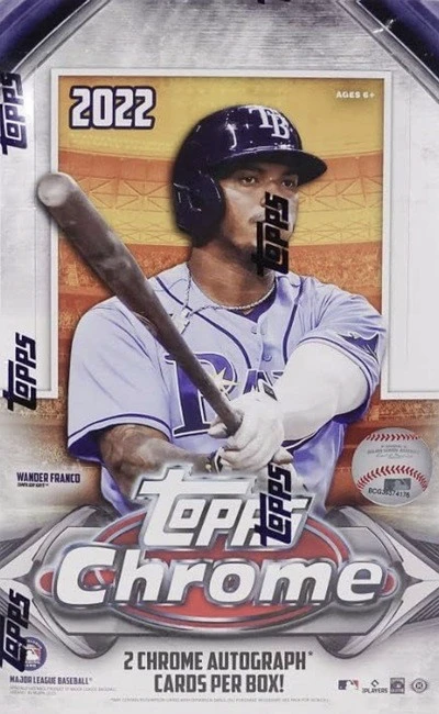 Unopened Box of 2022 Topps Chrome Baseball Cards