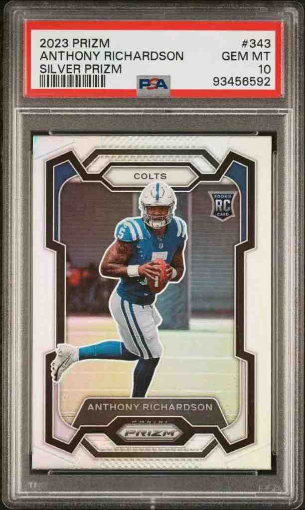 2023 Prizm #343 Anthony Richardson Silver Prizm PSA 10