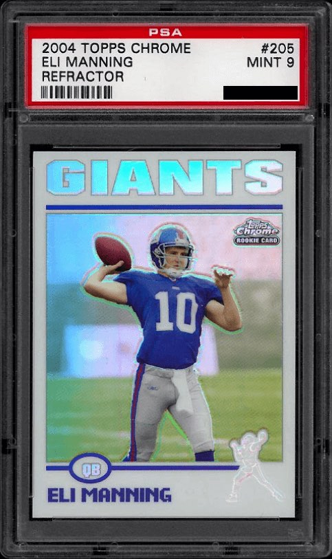 2004 Topps Chrome #205 Eli Manning Refractor PSA 9