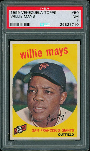 1959 Topps Venezuela Willie Mays