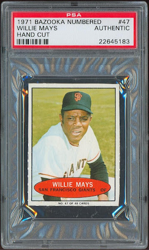 1971 Bazooka Willie Mays