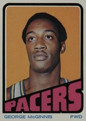 1972 Topps #183 George McGinnis Basketball Card 1972 Topps #183 George McGinnis Basketball Card