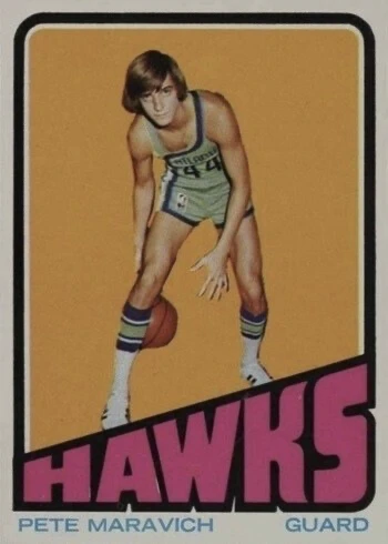 1972 Topps #5 Pete Maravich Basketball Card 1972 Topps #5 Pete Maravich Basketball Card
