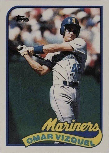 1989 Topps Traded #122T Omar Vizquel Rookie Card 1989 Topps Traded #122T Omar Vizquel Rookie Card