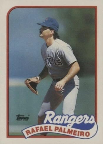 1989 Topps Traded #93T Rafael Palmeiro Baseball Card 1989 Topps Traded #93T Rafael Palmeiro Baseball Card