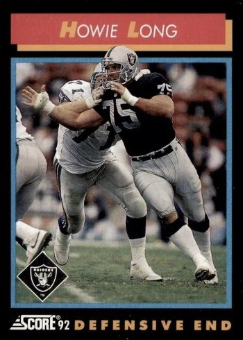 1992 Score #399 Howie Long Football Card 1992 Score #399 Howie Long Football Card