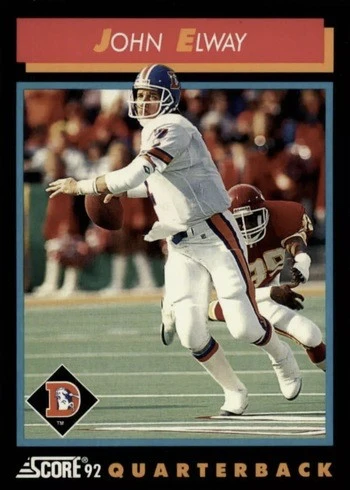 1992 Score #413 John Elway Football Card 1992 Score #413 John Elway Football Card