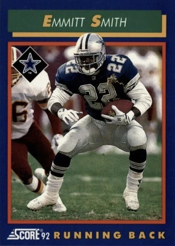 1992 Score #65 Emmitt Smith Football Card 1992 Score #65 Emmitt Smith Football Card