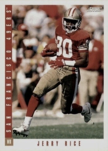 1993 Score #235 Jerry Rice Football Card 1993 Score #235 Jerry Rice Football Card