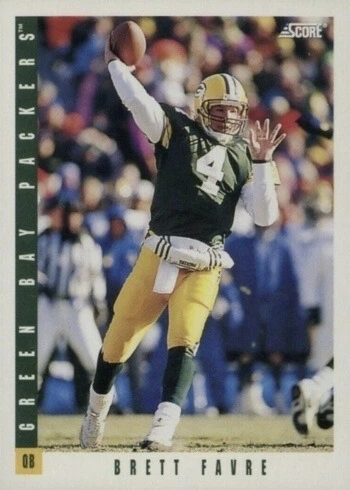 1993 Score #25 Brett Favre Football Card 1993 Score #25 Brett Favre Football Card