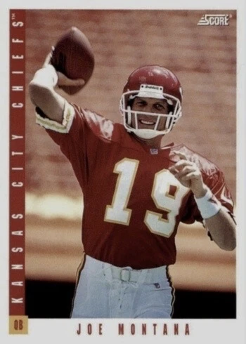1993 Score #253 Joe Montana Football Card 1993 Score #253 Joe Montana Football Card