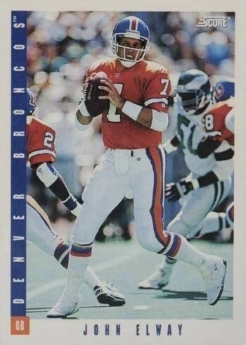 1993 Score #40 John Elway Football Card 1993 Score #40 John Elway Football Card