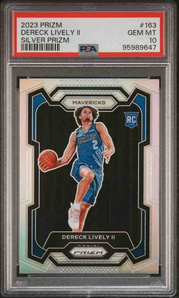 2023 Panini Prizm #163 Dereck Lively II Silver Prizm PSA 10