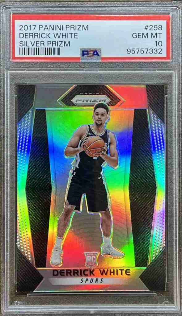 2017 Panini Prizm #298 Derrick White Silver Prizm PSA 10