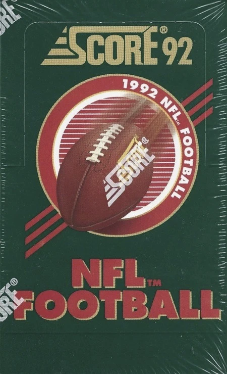 Unopened Box of 1992 Score Football Cards Unopened Box of 1992 Score Football Cards