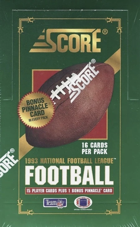 Unopened Box of 1993 Score Football Cards Unopened Box of 1993 Score Football Cards